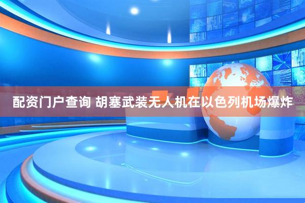 配资门户查询 胡塞武装无人机在以色列机场爆炸